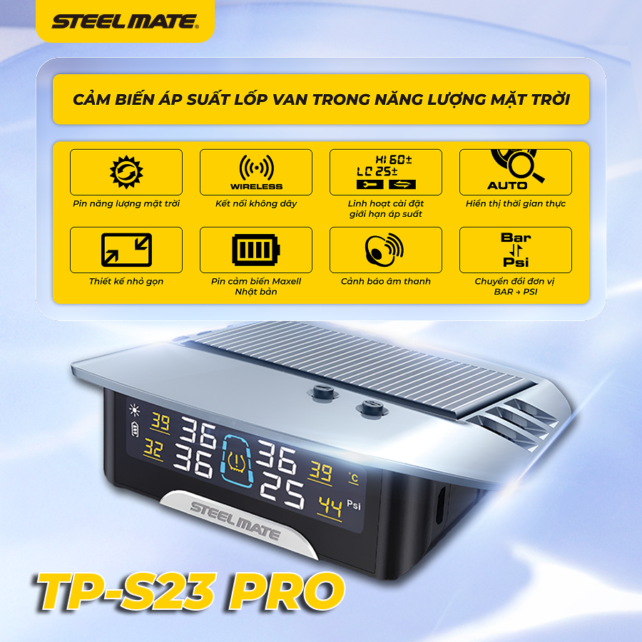 Cảm biến áp suất lốp van trong TP S23 PRO