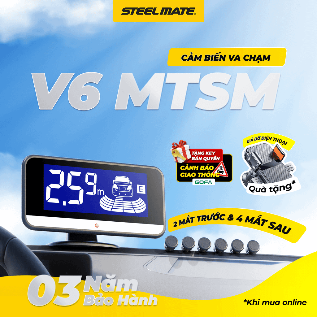 Cảm biến chống va chạm đa điểm trước sau MTSM V6