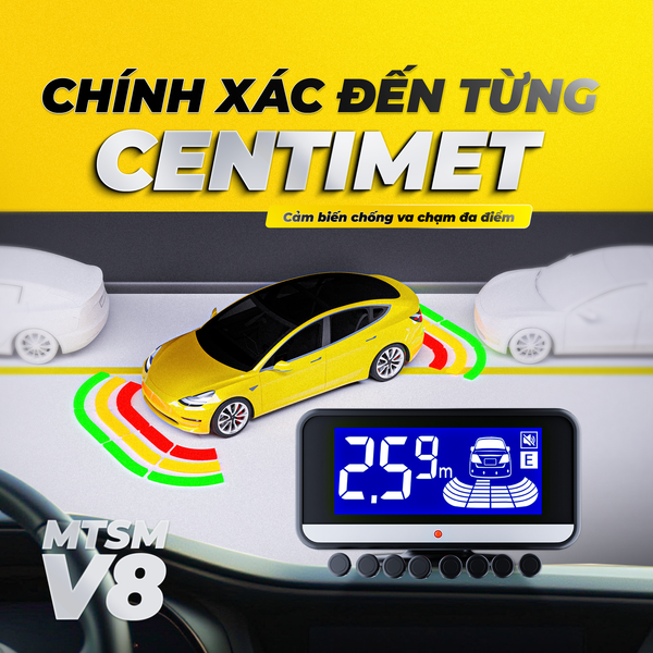 Cảm biến chống va chạm đa điểm trước sau MTSM V8