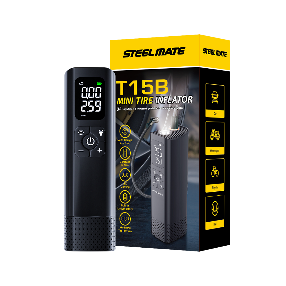 [New] Bơm lốp ô tô mini thông minh không dây công suất cao T15B