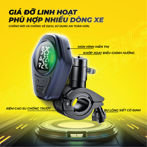 Cảm biến áp suất lốp xe máy và mô tô van ngoài TP95