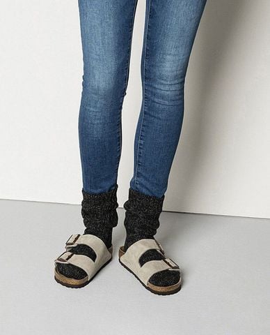  BIRKENSTOCK - Logo Patch Ribbed Unisex Socks 