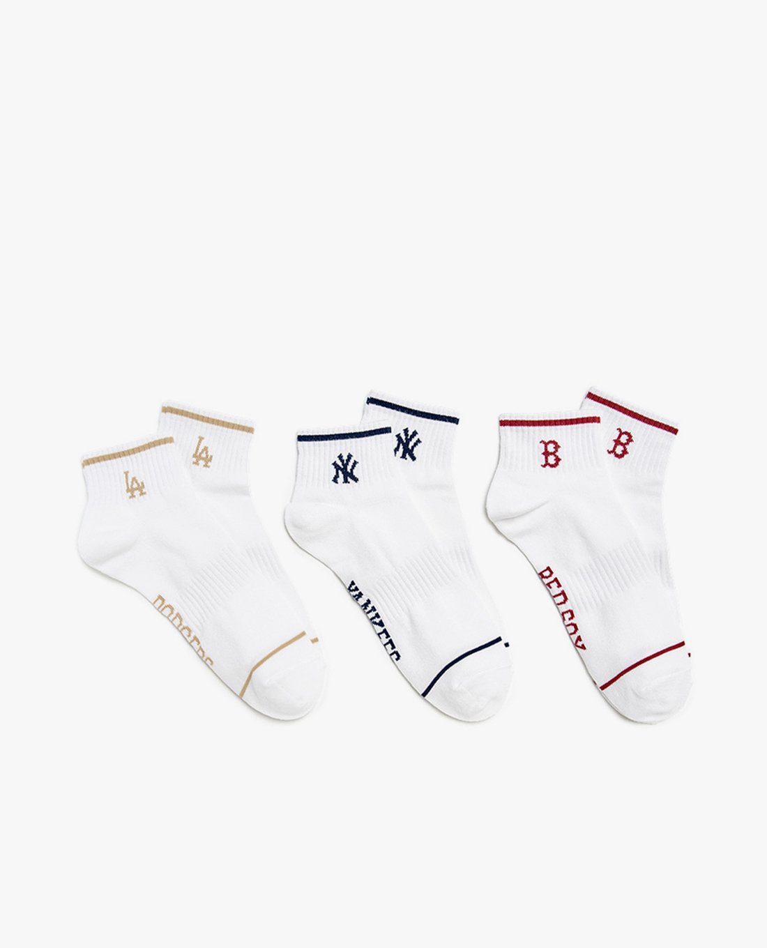 MLB - Set Of 3 Unisex Low Cut Socks With Fashionable Design