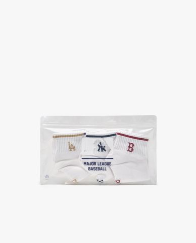  MLB - Set Of 3 Unisex Low Cut Socks With Fashionable Design 
