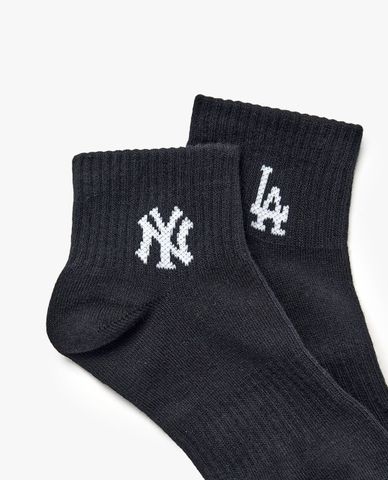  MLB - Unisex Small Logo Low Cut Socks 3 Pack 