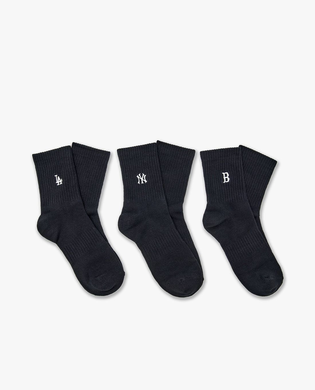 MLB - Unisex Small Logo High Cut Socks Set Of 3