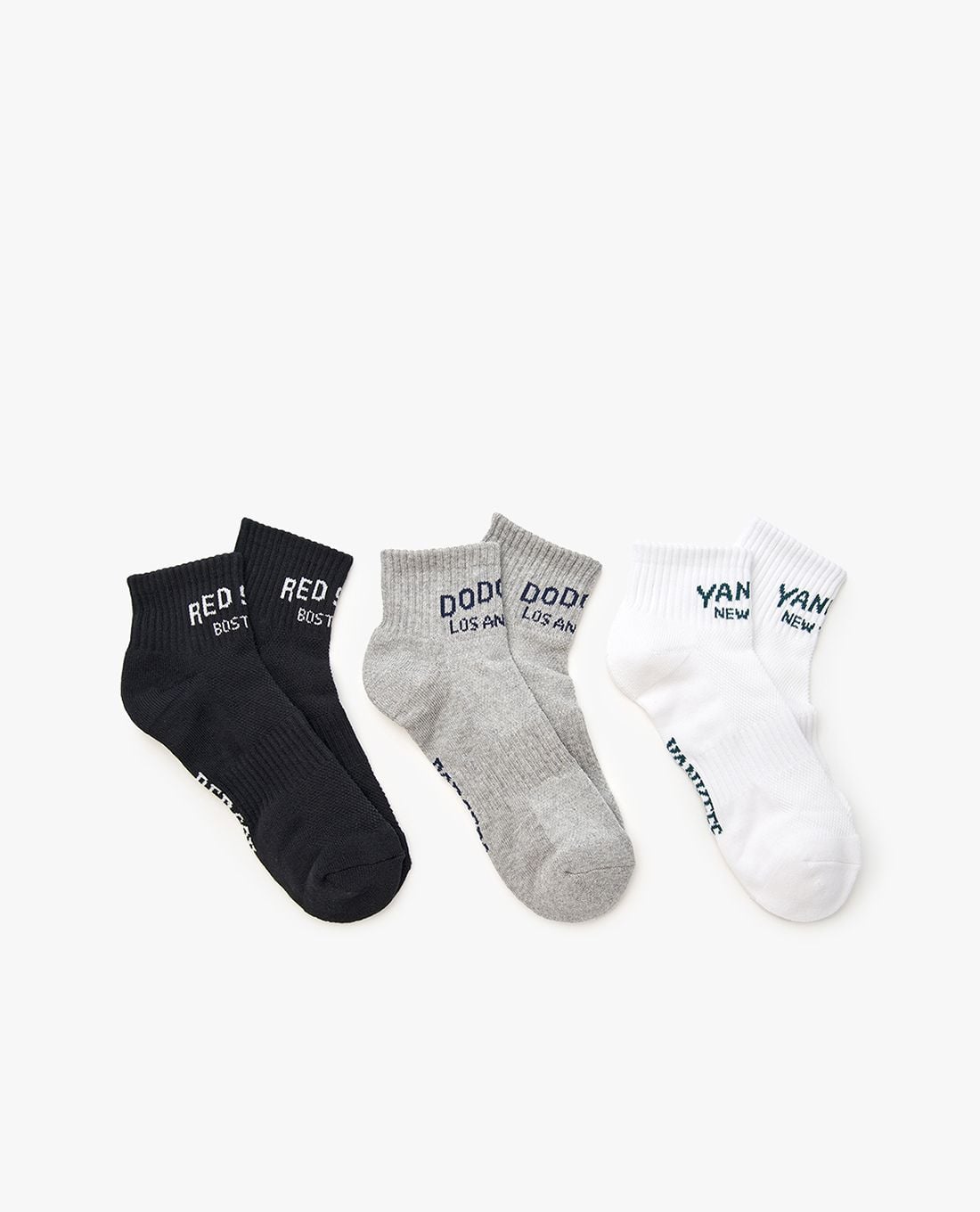 MLB - Set of 3 Unisex Sportive Varsity Low-Cut Sock