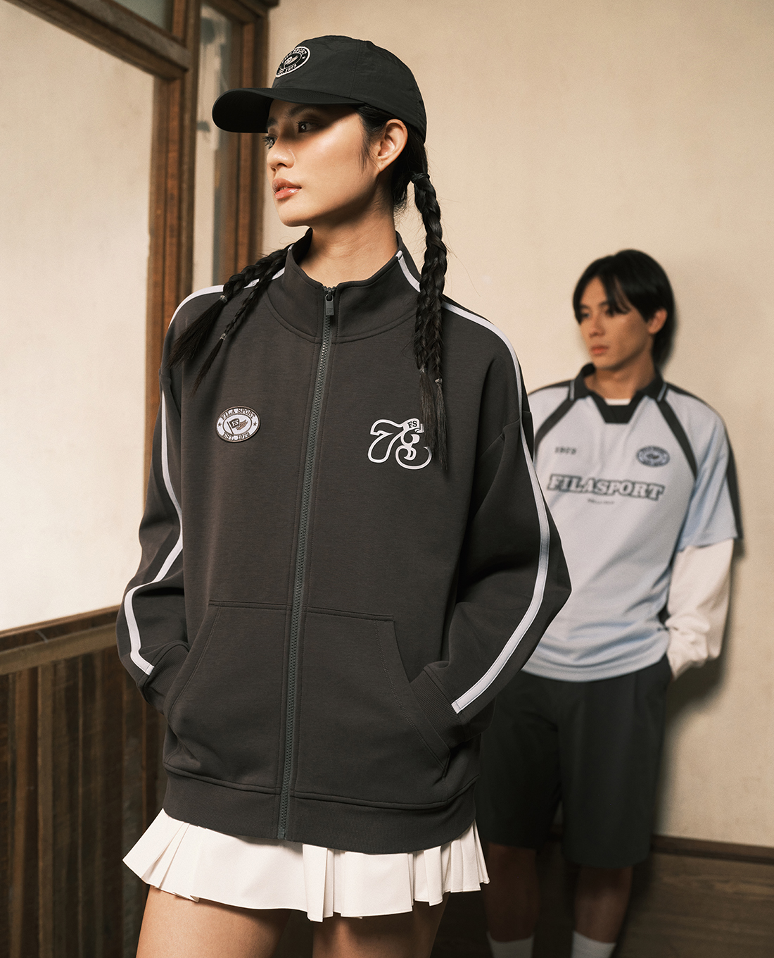 FILA - Unisex Sports x Balletcore High Neck Sports Jacket