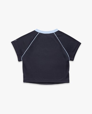  FILA - Women Sports x Balletcore Crew Neck Short Sleeve Croptop 