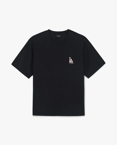  MLB - Unisex Basic Color Lettering Graphic T Shirt 