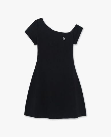  MLB - Women Mini Knit Off Shoulder Dress 