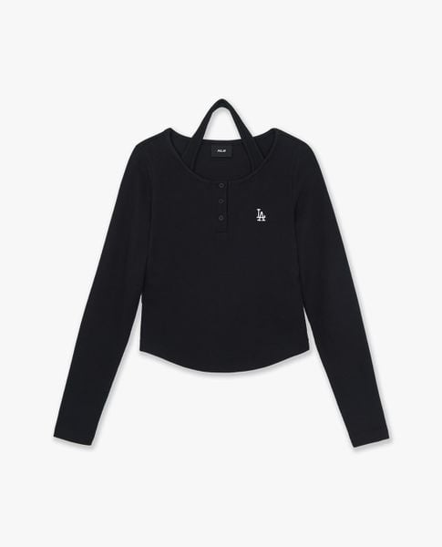  MLB - Women Basic Layered Round Neck Blouse 