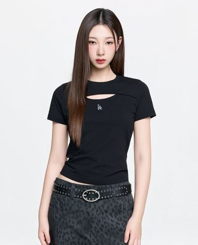  MLB - Women Short Sleeve Cut Out T Shirt 
