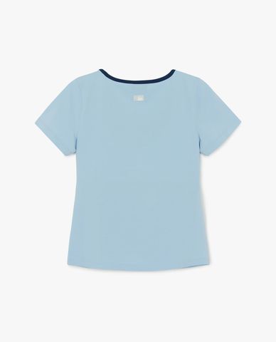  MLB - Women Basic Square Neck Short Sleeve T Shirt 