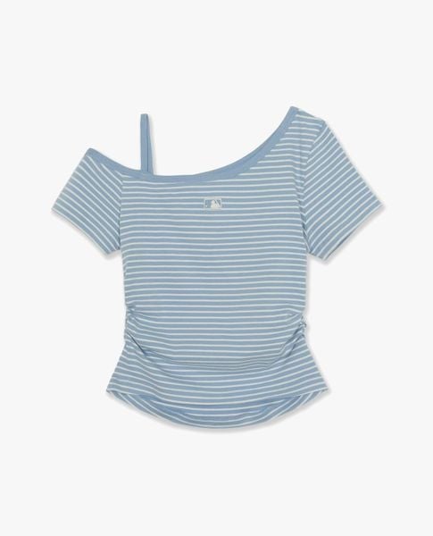  MLB - Women Varsity Striped Off Shoulder Top 