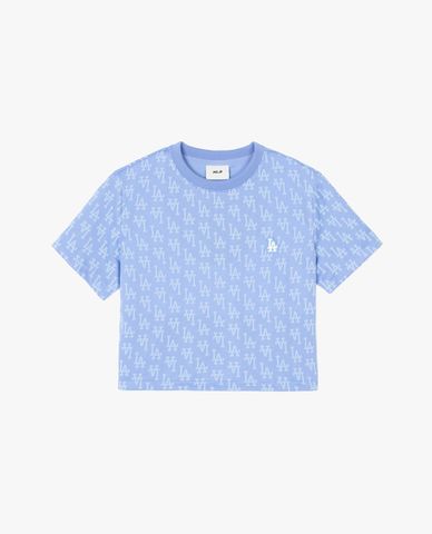  MLB - Women's Monogram Short-Sleeve Crewneck Croptop 