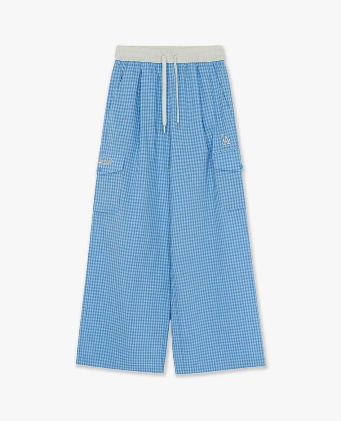 MLB - Women Check Sports Wide Leg Pant