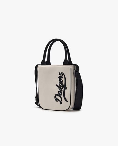  MLB - Unisex Varsity Cursive Denim Mini Crossbody Bag 