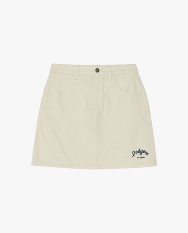  MLB - Women's Varsity Culsive Mini A-Line Denim Skirt 