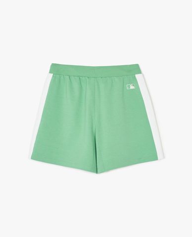  MLB - Women's Wide-Leg Shorts with Elastic Waist Sporty Varsity Color Scheme 