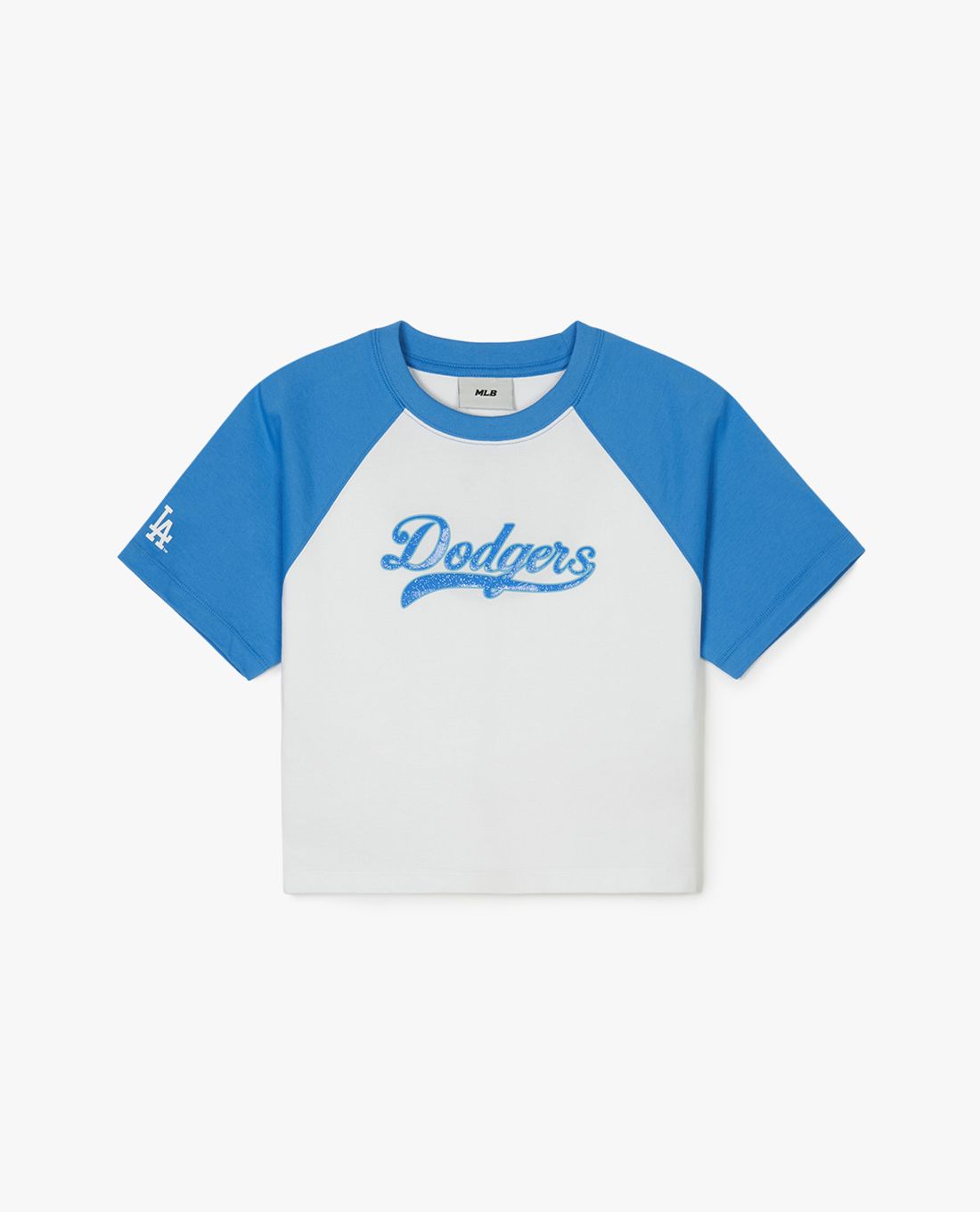 MLB - Women's Varsity Raglan Short-Sleeve Crewneck Croptop
