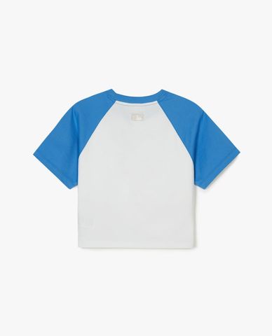  MLB - Women's Varsity Raglan Short-Sleeve Crewneck Croptop 