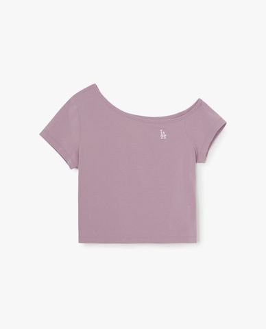  MLB - Women Basic Short Sleeve Off Shoulder Top 