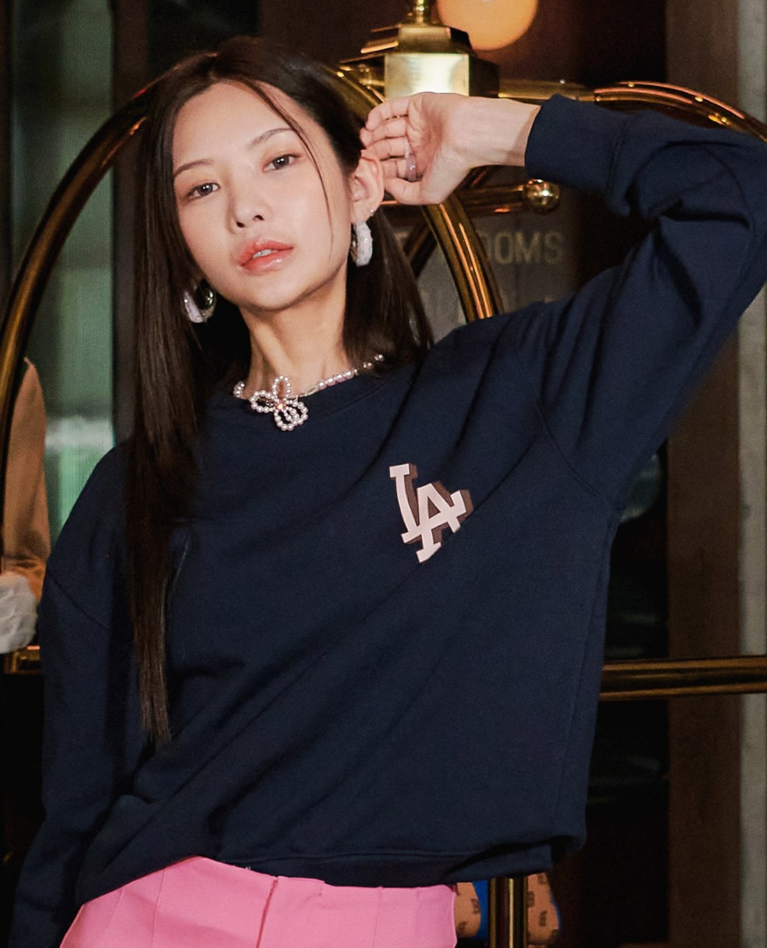 MLB - Unisex Monative Monogram Overfit Sweatshirt