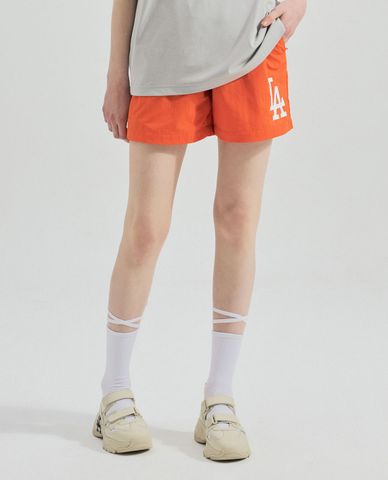  MLB - Women's Basic Mega Logo Elastic Waist Shorts 