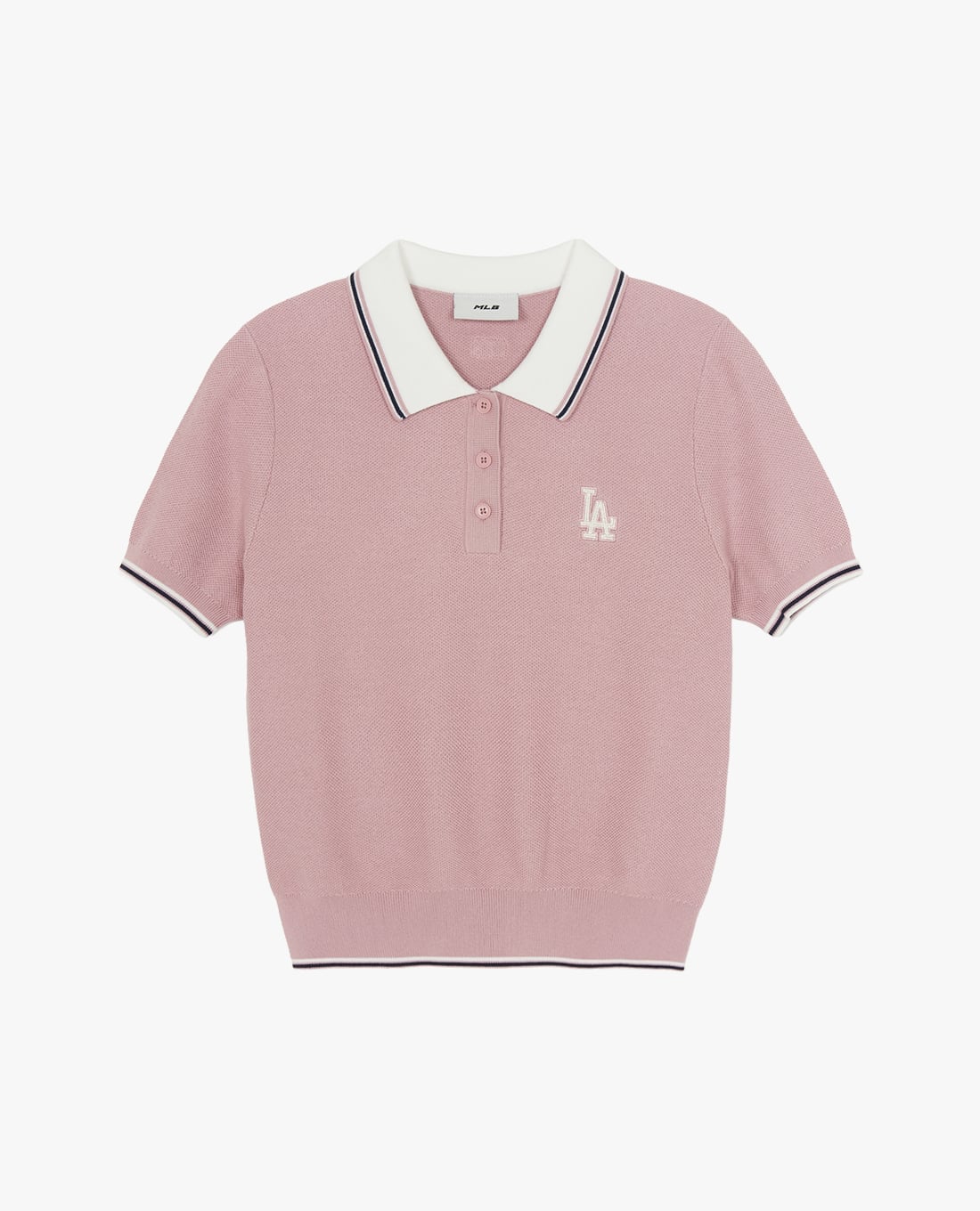 MLB - Women Varsity Color Block Knit Short Sleeve Polo Shirt