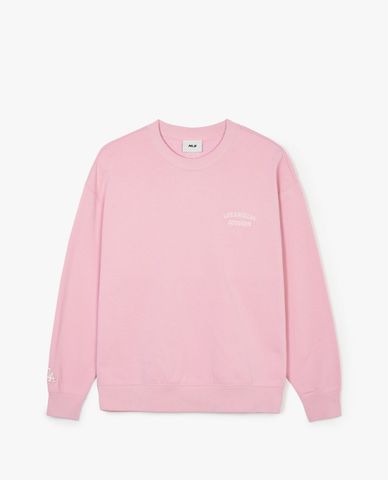  MLB - អាវ Sweatshirt Basic Small Lettering Crewneck សម្រាប់ទាំងពីរភេទ 