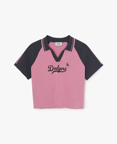  MLB - Women Varsity Short Sleeve Polo Croptop 