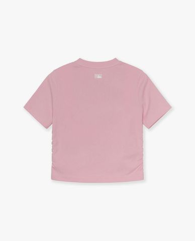  MLB - Women's Short Sleeve Crew Neck Heart Athleisure Croptop 