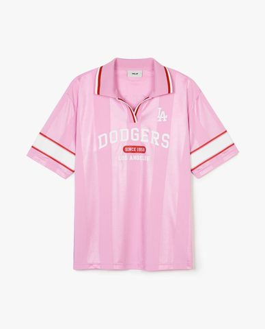  MLB - Women's Polo Shirt Short Sleeve Varsity Sport Jersey Overfit 