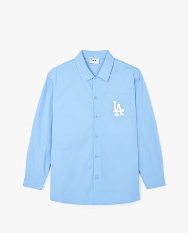  MLB - Áo sơ mi unisex cổ bẻ tay dài Monogram Big Lux 