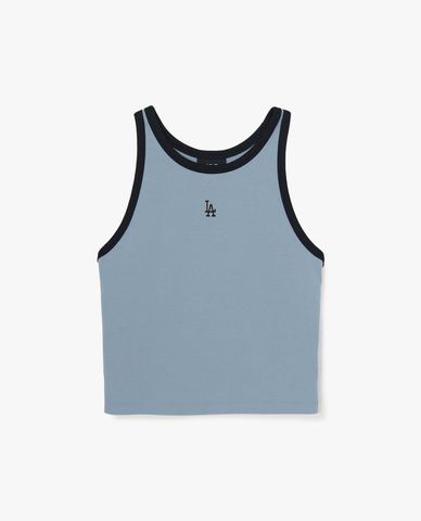  MLB - Women Basic Ringer Croptop Tank Top 