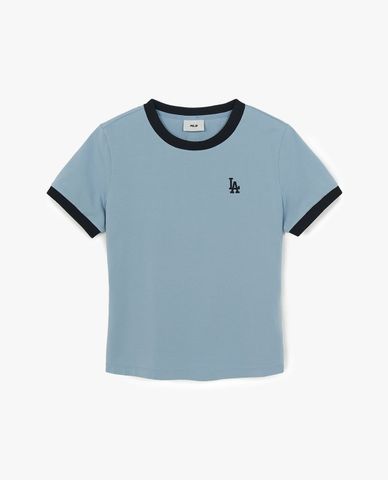  MLB - Women Basic Small Logo Ringer T Shirt 