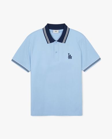  MLB - Unisex Short-Sleeve Polo Basic Color Comfortable Fit 