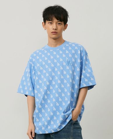  MLB - Unisex Short-Sleeve Crew Neck Classic Monogram Front Pattern T-Shirt 