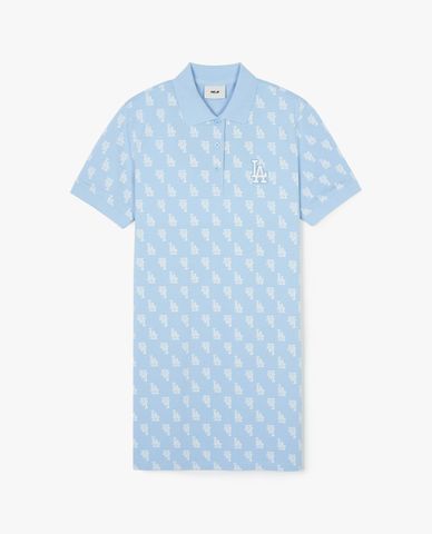  MLB - Women's Mini Polo Dress, Short Sleeves, Mono Monogram Piqué 