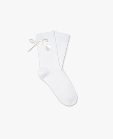  MLB - Women Embroidered Logo Ribbon Socks 
