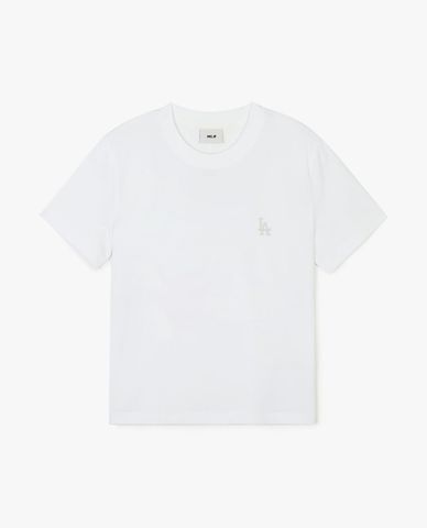  MLB - Unisex Short Sleeve Crew Neck T-Shirt Basic Small Logo Functional 