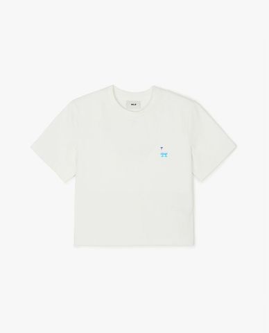  MLB - Women's Basic Athleisure Short-Sleeve Crewneck Croptop 