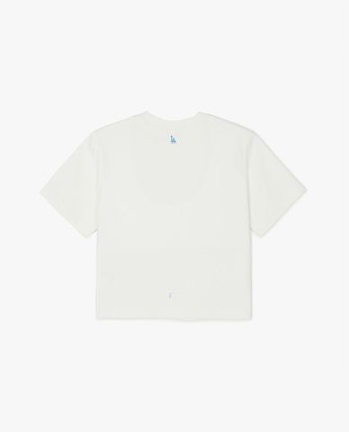  MLB - Women's Basic Athleisure Short-Sleeve Crewneck Croptop 
