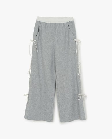  MLB - Women Bow Detail Sports Wide Leg Pant 
