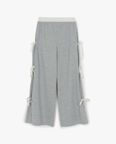  MLB - Women Bow Detail Sports Wide Leg Pant 
