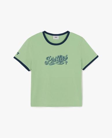  MLB - Women Lettering Crew Neck Croptop 