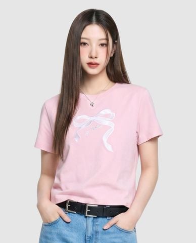  MLB - Women Short Sleeve Printed Croptop 