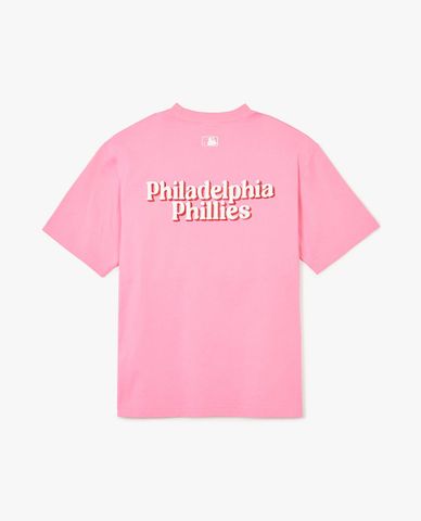  MLB - Unisex Short Sleeve Crew Neck Cultivative Letter T-Shirt 