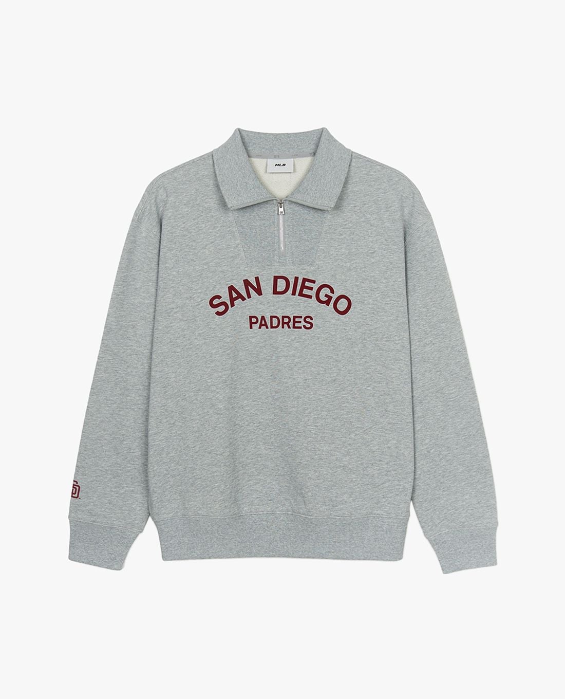 MLB - Unisex Varsity Lettering Long-Sleeve Collared Sweatshirt